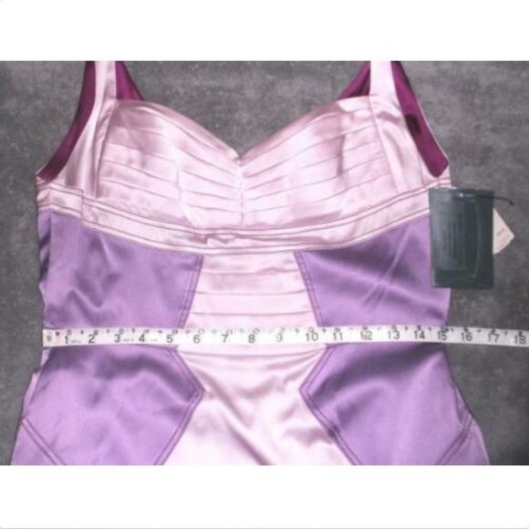 Zac Posen Silk Amethyst Maison Dress 10 - Picture 6 of 7